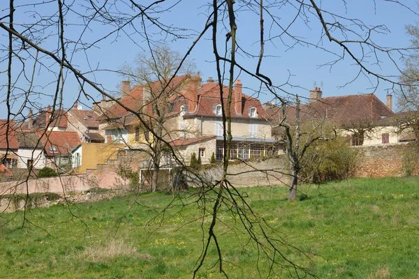 Franciaország, festői falu Cormatin Saone et Loire — Stock Fotó