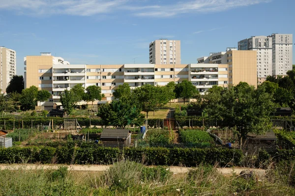 Frankrike, tilldelning trädgård i les mureaux — Stockfoto