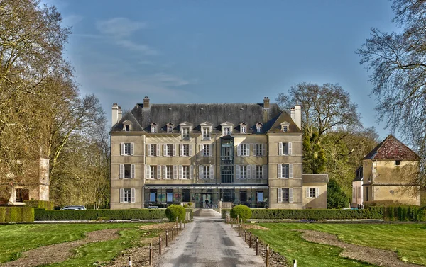 France, picturesque castle of  Saulon la Chapelle — Stock Photo, Image