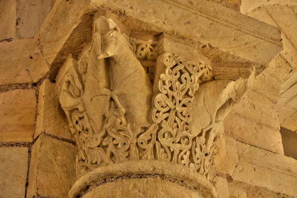 Malebné město Saint Benoit sur Loire v Val de Loire — Stock fotografie