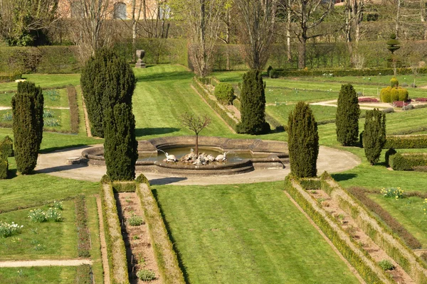 França, pitoresco castelo de Cormatin em Saone et Loire — Fotografia de Stock