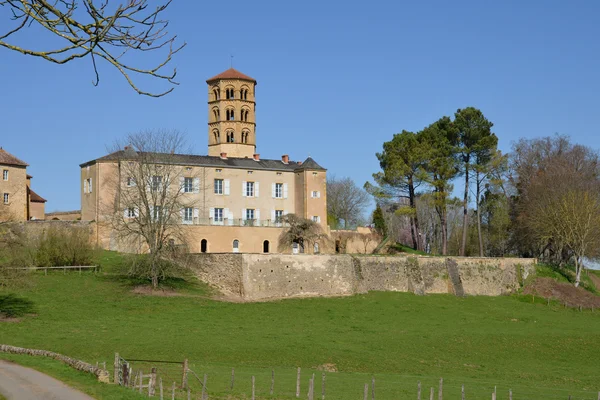 Francja, malowniczej miejscowości Anzy le duc w Saone et Loire — Zdjęcie stockowe