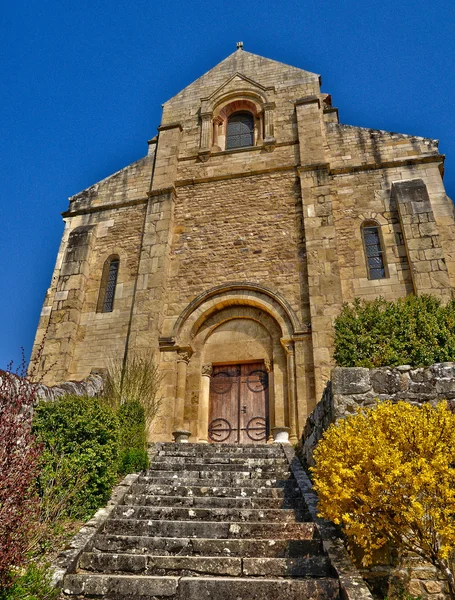 França, pitoresca aldeia de Chateauneuf em Saone et Loire — Fotografia de Stock