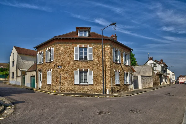 Ile de France, pitoresca aldeia de Ecquevilly — Fotografia de Stock