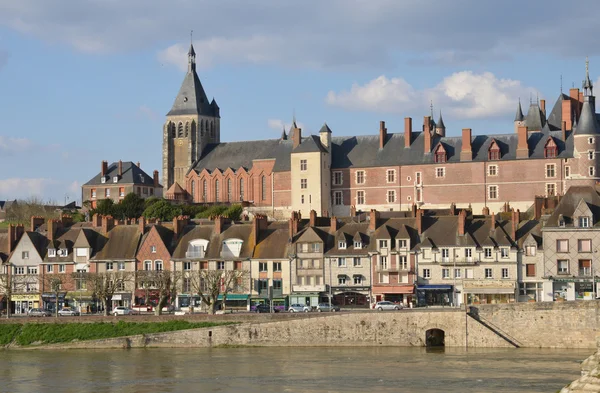 Cidade pitoresca de Gien em Loiret — Fotografia de Stock