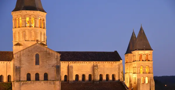 Saone et Loire, malebné město Paray le Monial — Stock fotografie