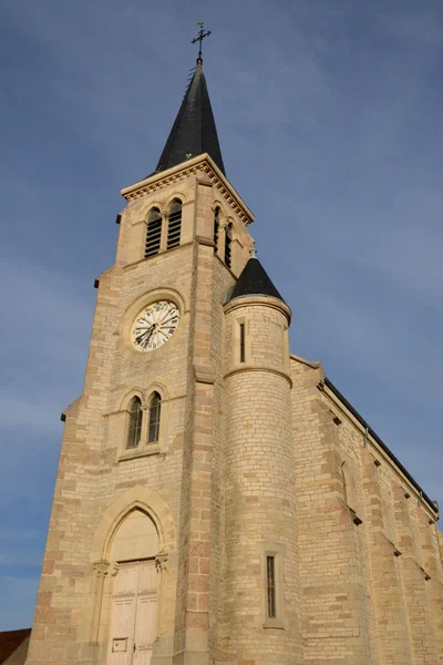 Bourgogne, a pitoresca aldeia de Saulon la Chapelle — Fotografia de Stock