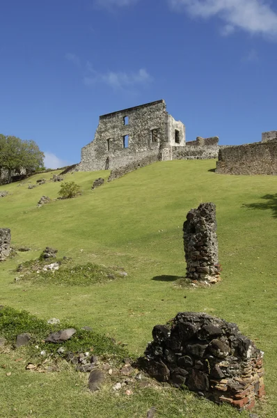 Живописный замок Дюбук на Мартинике — стоковое фото