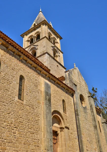 França, pitoresca aldeia de Chateauneuf em Saone et Loire — Fotografia de Stock