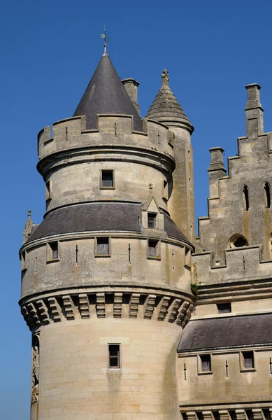 Francie, hradem pierrefonds v Picardii — Stock fotografie