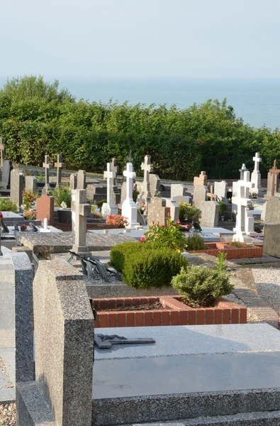 France, the picturesque cemetery of  Varengeville sur Mer — Stock Photo, Image