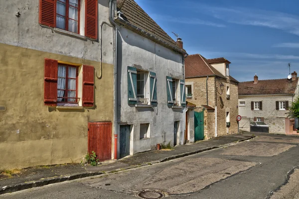 Ile de France, malebné vesnici Ecquevilly — Stock fotografie