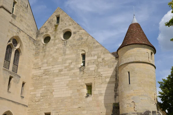 Francie, malebné opatství Royaumont Val d Oise — Stock fotografie