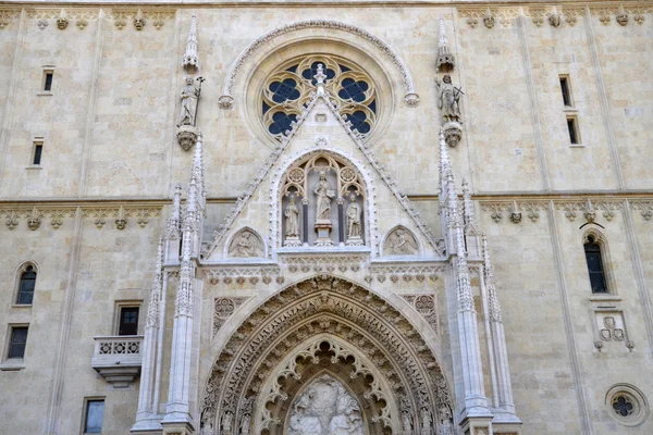 Croazia, pittoresca cattedrale di Zagabria — Foto Stock