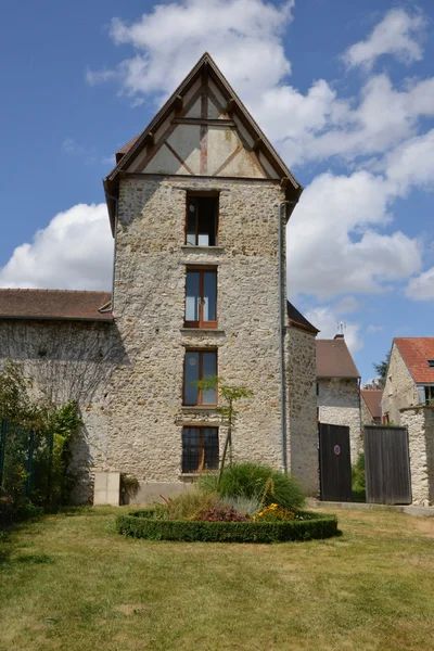 Ile de France, мальовничі села Дрокур — стокове фото