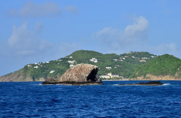 Het pittoreske eiland van Saint Lucia in West-Indië — Stockfoto