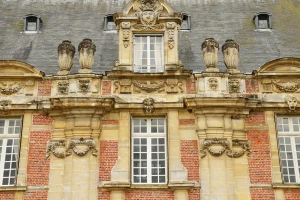 Normandie, le château pittoresque de Miromesnil à Tourville sur — Photo