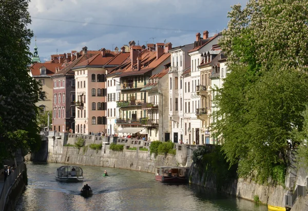 Slowenien, die malerische und historische Stadt Ljubljana — Stockfoto