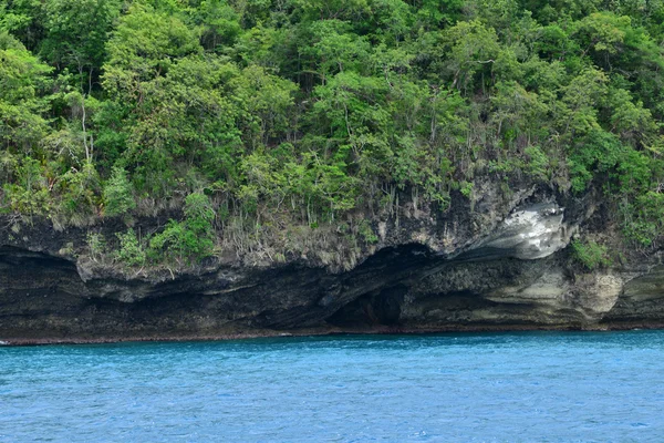 La pintoresca isla de Santa Lucía en las Indias Occidentales — Foto de Stock
