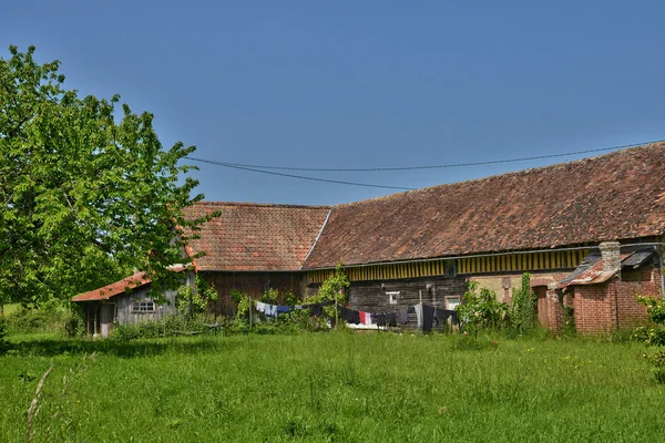 Frankreich, malerisches dorf beuvron en auge in der normandie — Stockfoto