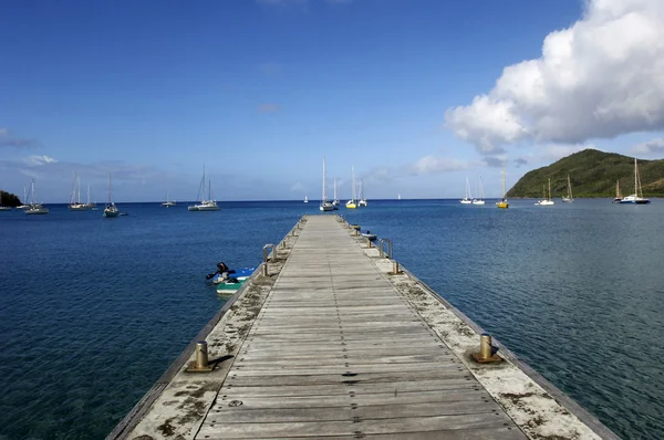 Paisaje de Les Anses d Arlet, Grande Anse en Martinica — Foto de Stock