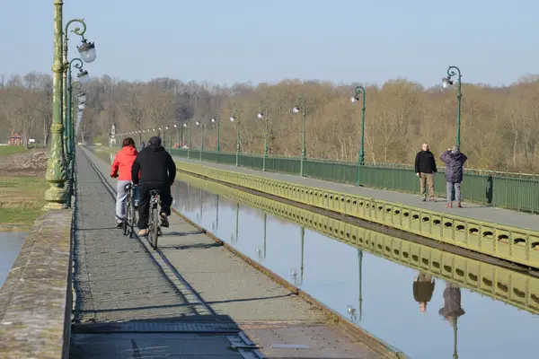 Cidade pitoresca de Briare em Loiret — Fotografia de Stock