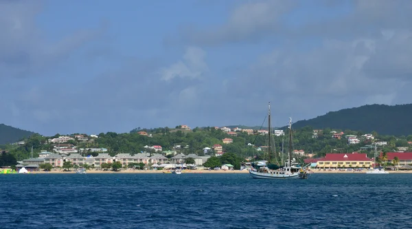 L'île pittoresque de Sainte-Lucie dans les Indes occidentales — Photo