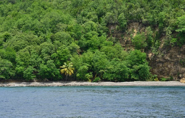 L'île pittoresque de Sainte-Lucie dans les Indes occidentales — Photo