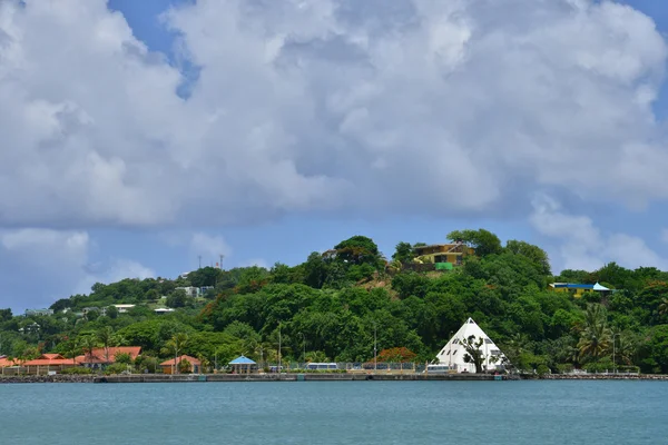 Malebného ostrova Svatá Lucie v západní Indii — Stock fotografie