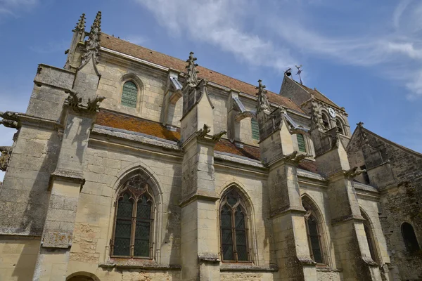 Picardie, malebné kostel Serans — Stock fotografie