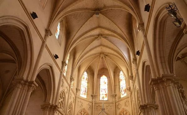 Francia, pintoresca iglesia de Houlgate en Normandía —  Fotos de Stock