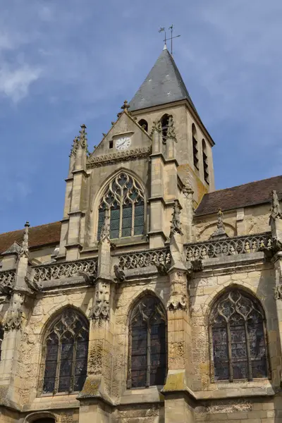 França, a pitoresca igreja de Triel sur Seine — Fotografia de Stock