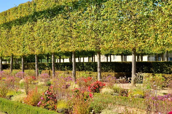 Ile de France, el jardín del Petit Trianon en el Palacio de Versalles — Foto de Stock