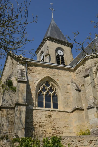 França, a pitoresca igreja de Fremainville — Fotografia de Stock