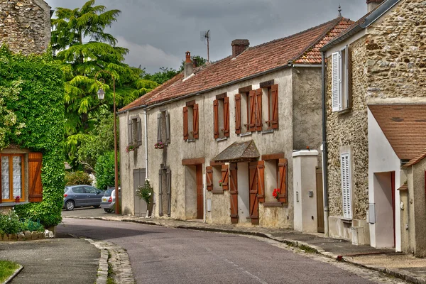 Isla de Francia, pintoresco pueblo de Hargeville — Foto de Stock