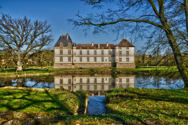 França, o pitoresco castelo de Cormatin em Saone et Loire — Fotografia de Stock