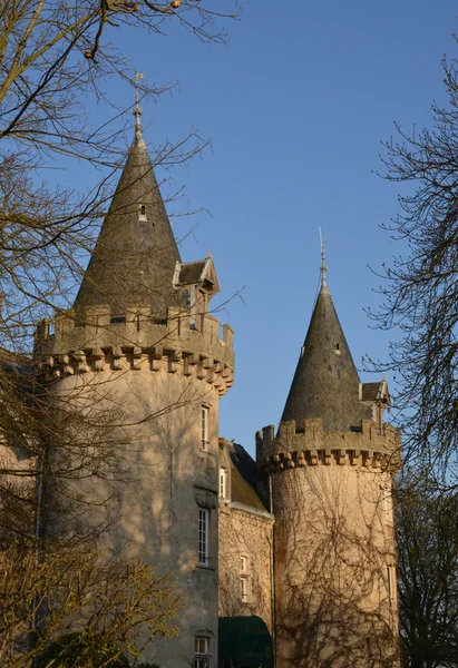 Saone et Loire, pitoresk kale Bellecroix Chagny içinde — Stok fotoğraf