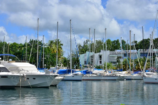 Martinique, pittoreska staden av Les Trois Îlets i Västindien — Stockfoto