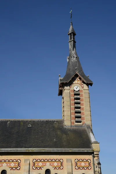 Frankrijk, de pittoreske dorp van Menucourt — Stockfoto