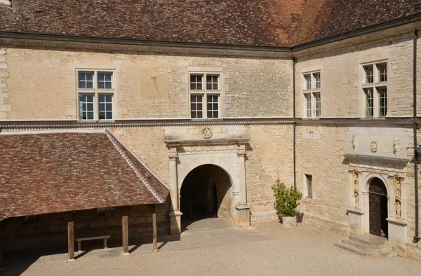 Cote d, vagy a festői vár Le Clos de Vougeot-Bourg — Stock Fotó