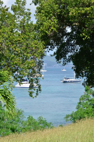 Martinica, pintoresca ciudad de Santa Ana en las Indias Occidentales — Foto de Stock