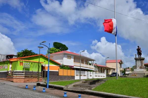 Martinique, schilderachtige stad van Morne Rouge; in West-Indië — Stockfoto