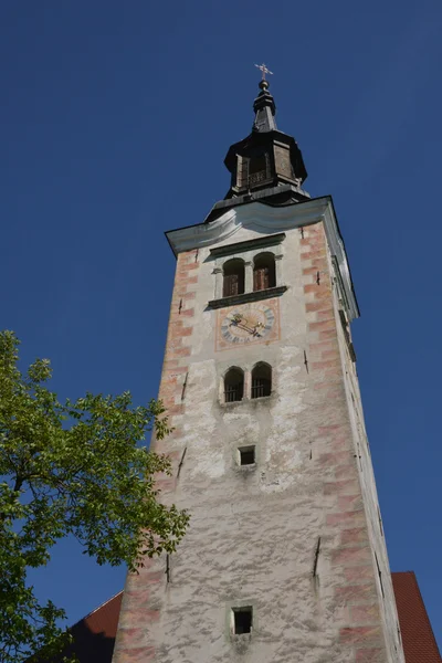 Slovinsko, malebné město Bled na Balkáně — Stock fotografie