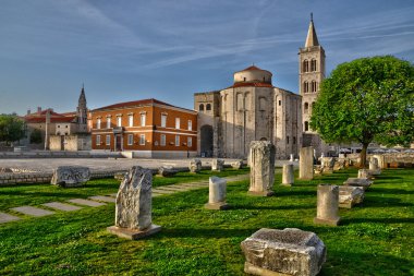 Croatia, picturesque city of Zadar in Balkan clipart