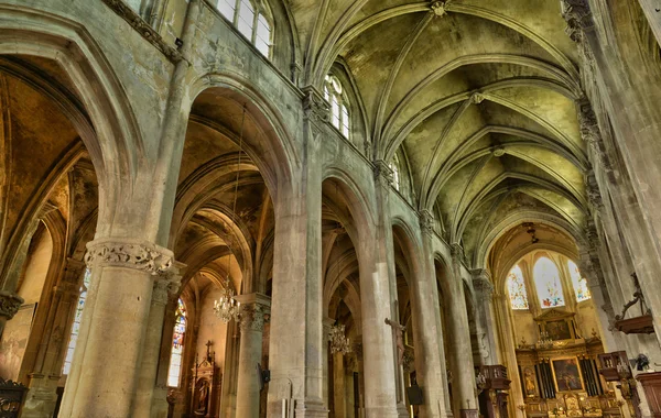 Fransa, Pontoise pitoresk Katedrali Val d Oise — Stok fotoğraf
