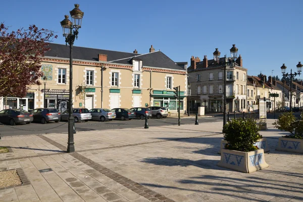 Pittoreska staden briare i loiret — Stockfoto