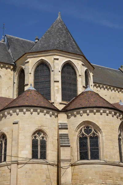 France, the picturesque cathedral of Pontoise in Val d Oise — Stock Photo, Image