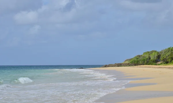 Мартиника, живописный город Sainte Anne in West Indies — стоковое фото