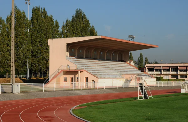 Francia, el estadio de Les Mureaux — Foto de Stock