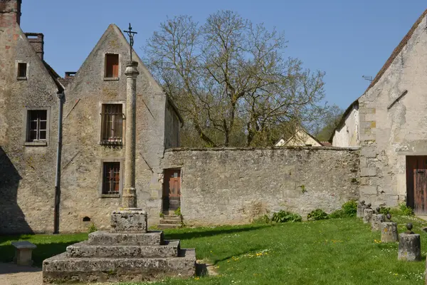 França, a pitoresca aldeia de Themericourt — Fotografia de Stock